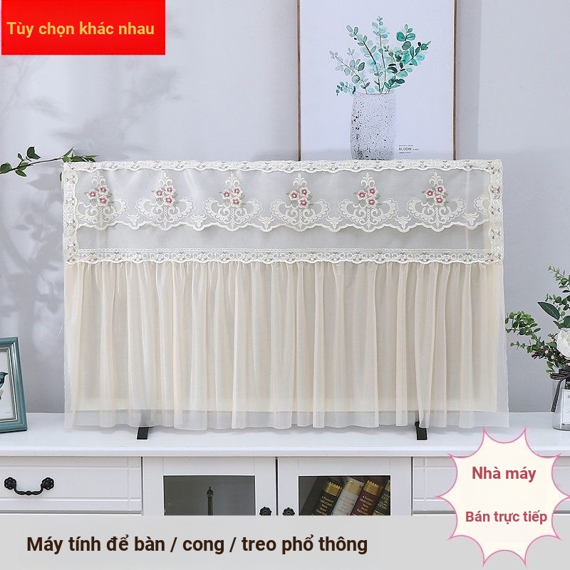YHMJFBY1314 Phong Cách Mới Vỏ Tivi Đa Năng Chống Bụi 183-216-233cm Ren Bao Vải Treo Để Bàn Bề Mặt Cong Boot Không Nhặt Lên