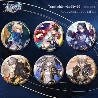 Trò Chơi Honkai: Star Rail Moze Lynx Rappa Stelle Huy Hiệu Nút Cài Áo Chân Cosplay Bộ Sưu Tập Đồ Chơi Túi Trang Trí Quà Tặng 58mm