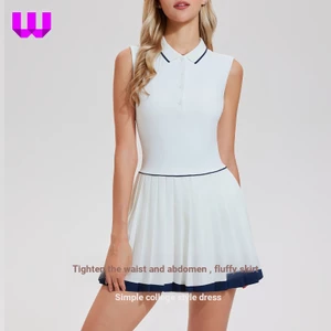 Màu sắc tương phản Polo cổ áo quần vợt, áo thể thao sleeveless, thoáng khí và nhanh khô