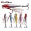 7g / 10g / 15g / 20g / 25g / 30g Jigging Nhanh Chìm Đúc Mồi 5 Màu Laser Kim Loại Jig Mồi 1 Chiếc Flat Jig Với Móc Treble Hỗ Trợ