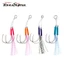 Móc Jigging 10#-20#, thép carbon cao cấp, móc đôi bền bỉ cho câu cá