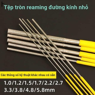 Cực Tinh Tế Tròn Tập Tin Hợp Kim Micro 1 Mm Reaming Kim Cương Mài Cần 2 Mm Tròn Nhỏ Chà Dao