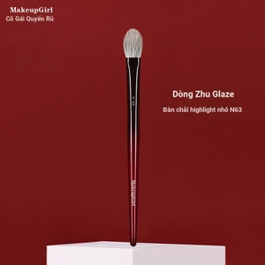 N63 Nhỏ Highlighter & Má Hồng Matte, Cọ Phẳng Đầu Lưỡi, 1 Cây