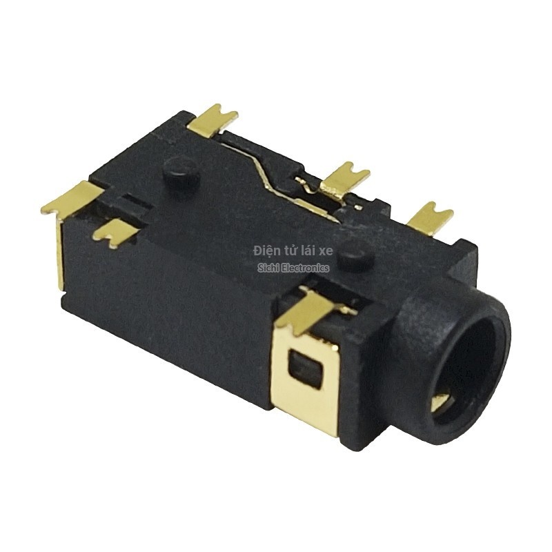 PJ-342 311 4.5 Giá đỡ tai nghe Miếng dán 3 + 3 mạ vàng 3,5MM Cắm tai nghe Ổ cắm tai nghe ghim mạ vàng