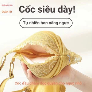 Quần Lót và Áo Ngực Nữ Siêu Dày 9cm, Ren Gợi Cảm, Bộ Đồ Không Dây Dày 12cm