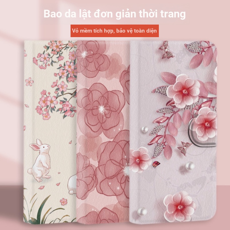 Hàng Có Sẵn! Hàng Có Sẵn!Bao Da Điện Thoại Nắp Gập Có Ngăn Đựng Thẻ Cho oppo reno 7 lite 8 pro 7z 8z 8t