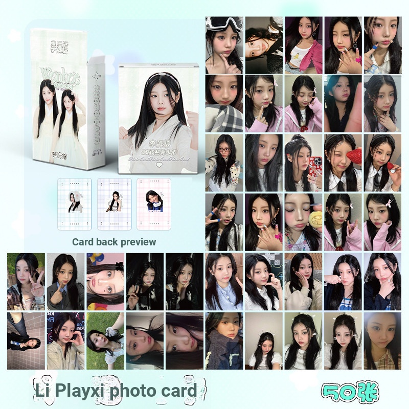 Linxx 50 Chiếc ILLLIT WONHEE Album Lomo Card Kpop Photocards Bưu Thiếp Series