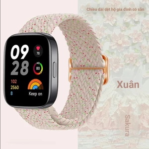 Dây Đeo Nylon Bện Co Giãn Điều Chỉnh Được Cho Đồng Hồ Thông Minh Xiaomi Redmi Watch 3 Active