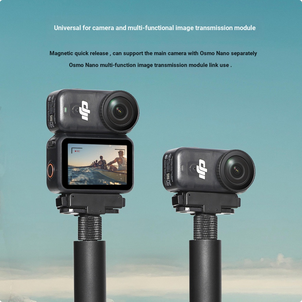 Thích hợp cho DJI OSMO Nano Sports Thumb Camera Bộ chuyển đổi từ tính có thể gập lại Phụ kiện phát hành nhanh Đế đa năng