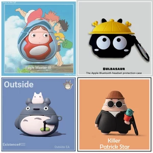 Vỏ Bảo Vệ Hộp Sạc Tai Nghe Airpods 2 / Pro / Airpods 3Rd gen Hình Totoro / Cola Dễ Thương Ốp