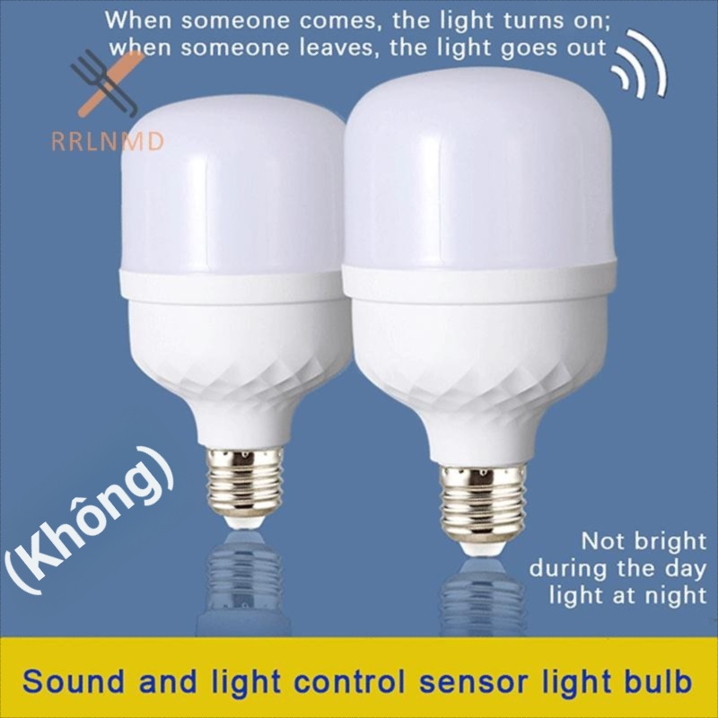Rrlnmd Đèn LED 220V cảm biến chuyển động tự động BẬT/TẮT tiết kiệm năng lượng, kích hoạt giọng nói