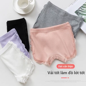 Mùa Hè Bên Ngoài Mặc Được Bé Gái Quần An Toàn Cotton Nguyên Chất Chống chói Boxer Quần Đùi 100-160 Size LMGN