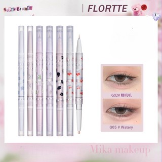 Phấn Mắt Kiêm Bút Kẻ Mắt Hai Đầu Kiêm Bắt Sáng Ánh Ngọc Trai Lấp Lánh Thương Hiệu Flortte