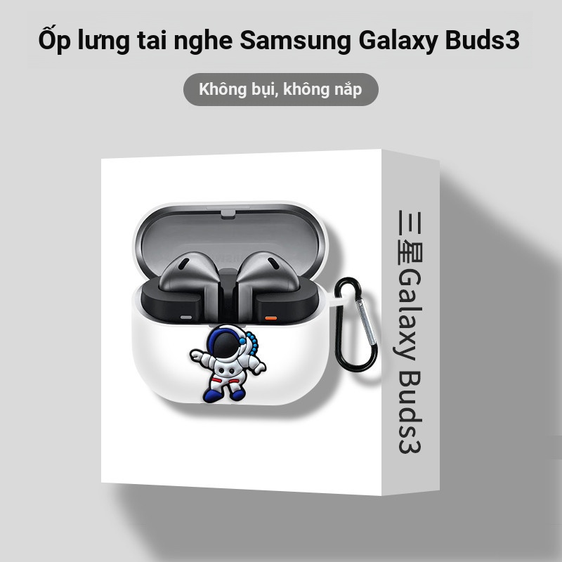 Dành Cho Samsung Galaxy Buds3 FE / Buds3 Pro / Buds 3 Ốp Lưng Hoạt Hình Tai Nghe Bảo Vệ Tai Nghe Silicon Vỏ Mềm Bảo Vệ Chống Sốc Có Móc
