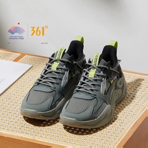 361° Giày thể thao nam Pengpai series lưới thoáng khí phối da phong cách retro đi lại hàng ngày 672346762F