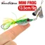 1 Mồi cá giả hình ếch 3D bằng cao su mềm 13.5cm / 9g có móc kép