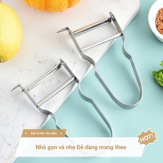 Hộ Gia Đình Cầm Tay Nhà Bếp Đa Năng Thép Không Gỉ Dưa Planer Lột Dao Rau Quả Lột Dụng Cụ Tiện Dụng Khoai Tây Lột Dao Thay Đổi thành AKR7