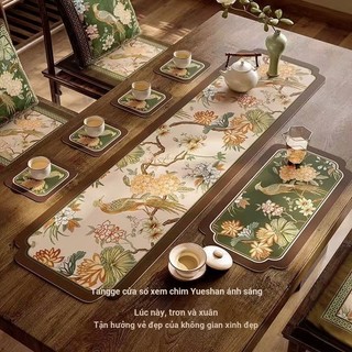 Bộ thảm trà phong cách Trung Quốc mới, thảm bàn thoát nước bùn tảo cát, thấm nước