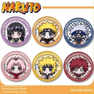 Huy hiệu nút cài áo cosplay Naruto, Kakashi, Sakura, Hinata, Gaara, Sasuke - Bộ sưu tập và trang trí