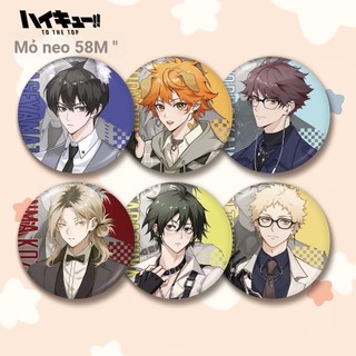 Anime Haikyuu!! Hinata Shouyou Kageyama tobio Kozume Huy Hiệu Nút Cài Áo Cosplay Bộ Sưu Tập Đồ Chơi Túi Trang Trí Quà Tặng