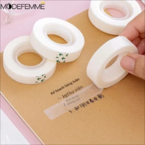 Cuộn Băng Keo Washi Trắng Trong Suốt 10m Dán Sửa Chữa Mặt Nạ