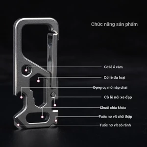 Móc khóa bằng titan nguyên chất 06379 | Kiểu dáng thời trang | Dành cho nam giới | Loại dày dặn | Màu đơn giản dùng gia đình | Đa năng bền bỉ | Chống gỉ chống ăn mòn | Phụ kiện treo độc đáo