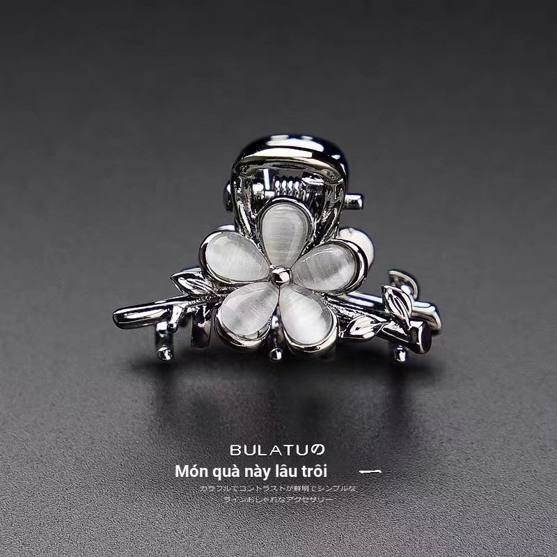 Mauropoli [Sẵn Sàng] Phong Cách Mới Retro Nổ Nhỏ Grab Clip Cao Cấp Mini Nhỏ Tóc Nửa Tie Tóc Kích Thước Nhỏ Đầu Kẹp Phụ Kiện Tóc