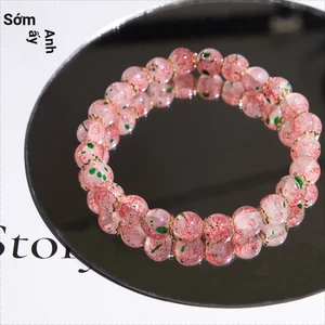 Rò Rỉ Chọn Mùa Xuân Giới Hạn Câu Chuyện Hoa Ngọc Giá Trị Cao Vỡ Phong Cách Trung Hoa Vòng Tay Nữ Cô Gái Trái Tim Vòng Tay Thủy Tinh Đồ Trang Trí