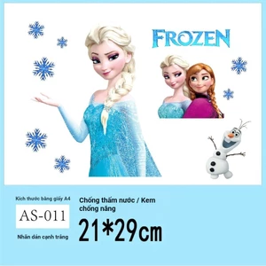 Công Chúa Elsa Anime Hoạt Hình Miếng Dán Trang Trí Elsa Dễ Thương Miếng Dán Sửa Đổi Xe Máy Miếng Dán Chống Thấm Nước Nữ Hoàng Băng Tuyết Lãng Mạn