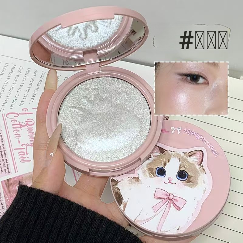 Nghệ sĩ trang điểm là những điểm nổi bật được đề xuất!Cat High Gloss Powder Fine Glitter Soft Glutinous Minced Potatoes Mỹ phẩm không bột trong suốt
