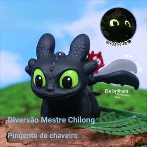 Cách huấn luyện rồng phát sáng và cánh có thể di chuyển Móc khóa Phụ kiện bảng điều khiển ô tô búp bê không răng