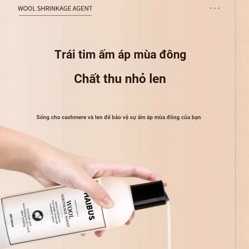 Áo len cashmere Đức, phục hồi chất len, chất tẩy rửa phóng đại