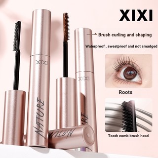 Xixi Mascara Kem Kéo Dài Dense Curl Tự Nhiên Chống Thấm Nước Không Mờ Trang Điểm Mascara Người Mới Bắt Đầu Lâu Dài Không Thu Nhỏ Ánh Sáng Mỏng Eyeblack NO.D762