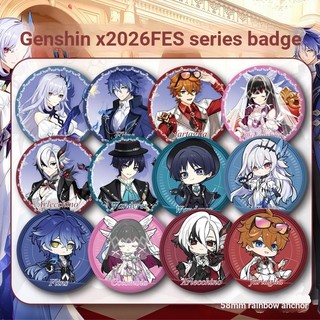 Trò Chơi Genshin Impact 2026 FES Skirk Flins Scaramouche Arlecchino Tartaglia Columbina Huy Hiệu Nút Cài Cài Áo Bộ Sưu Tập Cosplay Đồ Chơi Túi Trang Trí Quà Tặng