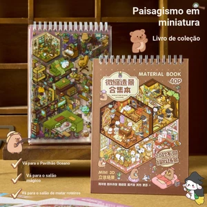 ENWEI 40 Chiếc [Dream Town 4.0 Series] Nhãn Dán Phong Cảnh 3D Chất Liệu Chống Thấm Nước Phong Cách Hoạt Hình Sổ Lưu Niệm Người Lập Kế Hoạch Trang Trí Bộ Sưu Tập Sách Văn Phòng Phẩm Nhãn Dán