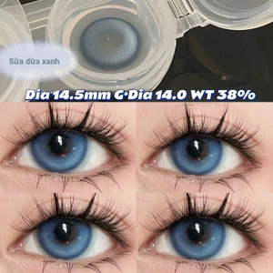 Cặp kính áp tròng màu tím hồng xinh xắn đường kính 14-14.5mm