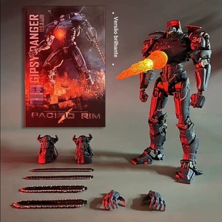 14cm Vành Thái Bình Dương Gipsy Danger 7 "Nhân Vật Hành Động Có Đèn LED PVC Nhân Vật Hành Động