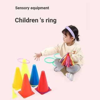 [Một Điểm] Mẫu Giáo Tương Tác Cha Mẹ-Con Tích Hợp Cảm Giác Đồ Chơi Huấn Luyện Nhẫn Nhựa Nhẫn Nhiều Màu Sắc Nhẫn Ném Đồ Chơi Huấn Luyện Mắt Tay Bộ Đồ Chơi Ngoài Trời Trẻ Em Tương Tác Ngoài Trời Phys