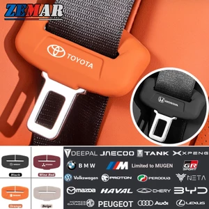 Vỏ bảo vệ khóa dây an toàn ô tô bằng silicon Khóa thắt lưng an toàn chống trượt Chống trầy xước Vỏ phụ kiện nội thất ô tô
