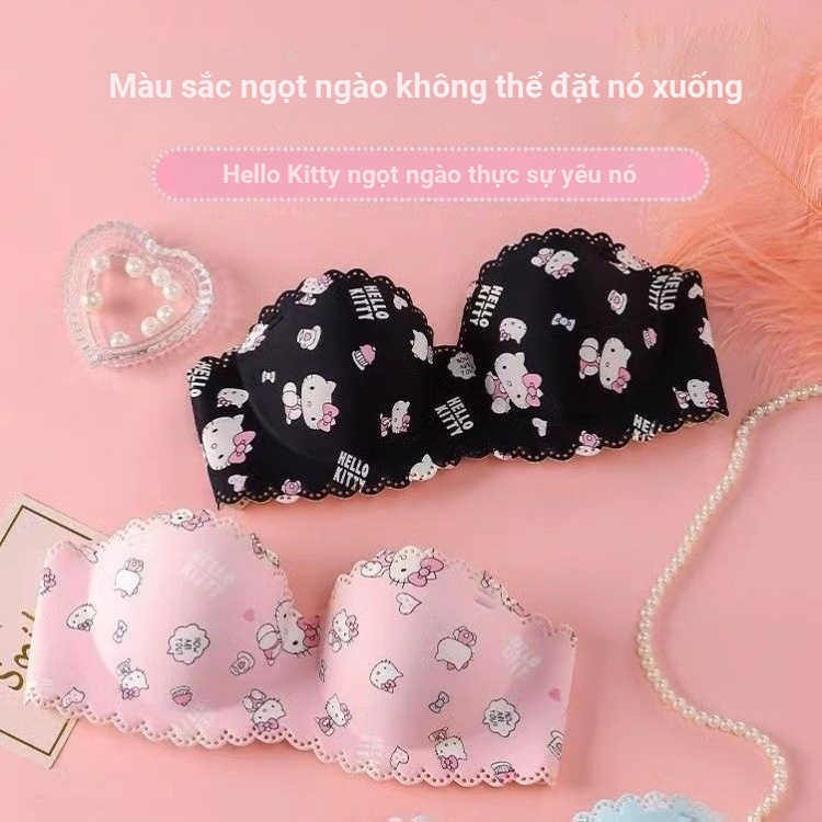 Quần Lót Ren Không Dây Dày Dặn Họa Tiết Hoạt Hình Nhật Bản Dễ Thương
