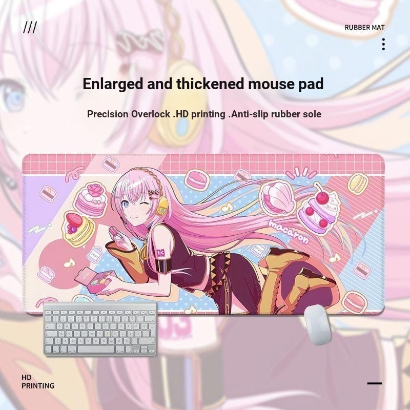 Mouse Pads Gaming Project Sekai: Giai đoạn đầy màu sắc. Hatsune Miku Extra Large Dày Bàn Phím Máy Tính Để Bàn Thảm Trải Bàn Học Sinh (XCFG)