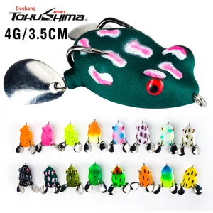 1 Mini Topwater Ếch 16 Màu Mồi Câu Cá 4g / 3.5cm Đầu Rắn Dụ Topwater Đúc Mồi Bơi Nhân Tạo Mắt 3D Với Kim Sa Lấp Lánh Đôi