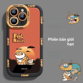 Ốp điện thoại đổi mới thời trang cá tính Fat Tiger dễ thương cho iPhone 16 / 15 / 14 / 13 / 12 / X / 7 / 11 / Plus / pro Max bao gồm tất cả silicon mờ mềm bền chống rơi