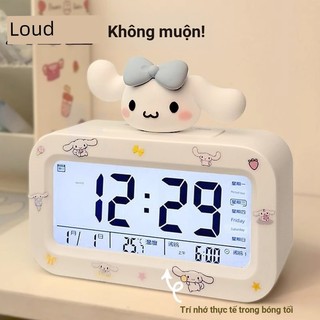 2026 Sanrio Đồng Hồ Báo Thức Học Sinh Chuyên Dụng Đa Năng Đánh Thức Công Cụ Tiện Dụng Đồng Hồ Điện Tử Thông Minh Để Bàn Đồng Hồ Trẻ Em