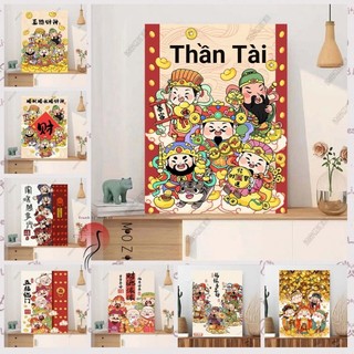 MOZI✨40 * 50cm / 30 * 40cm Thần giàu có tranh tô màu theo số bộ tô màu theo số tranh sơn dầu số hoá Thần Tài Tự Làm Tranh Sơn Dầu Kỹ Thuật Số Vẽ Tay Tranh Tô Màu Tranh Kỹ Thuật Số Tranh Tay Tranh Nhồi Bông Tranh Acrylic Trang Trí Nhà Cửa Tranh