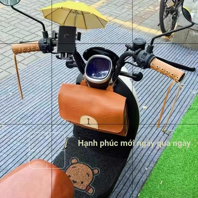 Hộp lưu trữ chống nước, túi lưu trữ chống nước, túi treo ma thuật, túi xe điện đa năng, treo trước dễ thương Aima