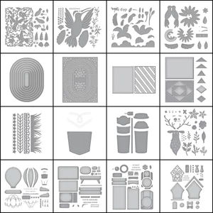 Thép Carbon Cắt Khuôn Sổ Lưu Niệm Cắt Kim Loại Chết Dập Nổi Khắc Mẫu DIY Album Ảnh Sổ Tay Trang Trí Dụng Cụ