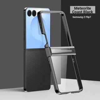 Ốp Điện Thoại Trong Suốt Mạ Điện Cho Samsung Galaxy Z Flip 7 Flip 6 Flip 5 Flip 4 Flip 3 5G Bản Lề Bảo Vệ Chống Sốc