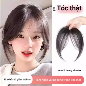 Nhân vật Bangs Fake Fluffy Hair Patch Light Miếng dán tóc giả tự nhiên