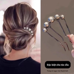 Ngọc Trai Hình Chữ u Kẹp Tóc Cổ Điển Cao Cấp, Lược Kẹp Tóc Trung Quốc, Dụng Cụ Tiện Dụng, Mũ Đội Đầu